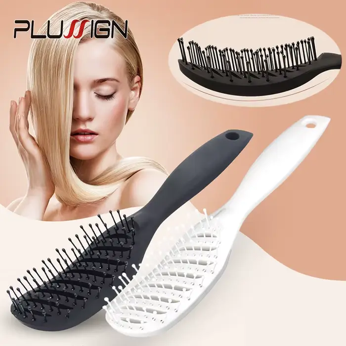 Brosse à cheveux bouclés, peigne de Massage pour Salon de coiffure, brosse de séchage démêlante, bro