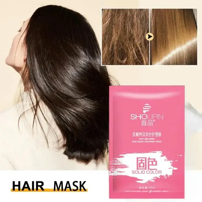 Masque capillaire magique à la kératine, réparation en 5 secondes, cheveux crépus endommagés, doux, 