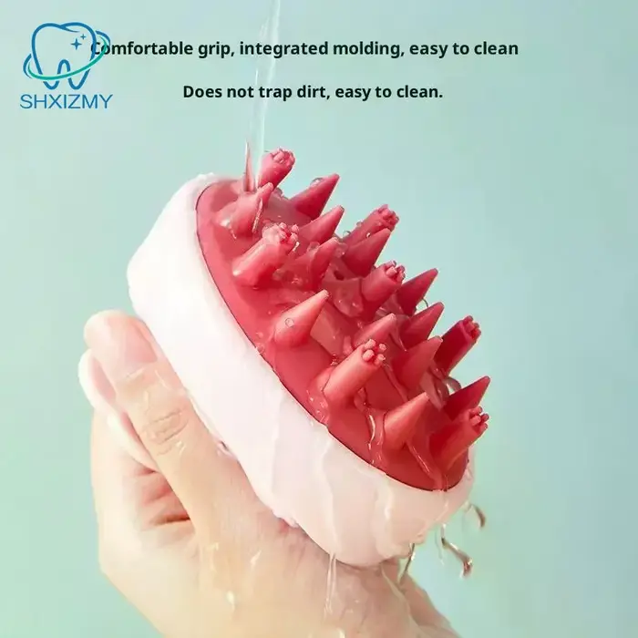 Brosse à shampoing, peigne de Massage du cuir chevelu avec poignée