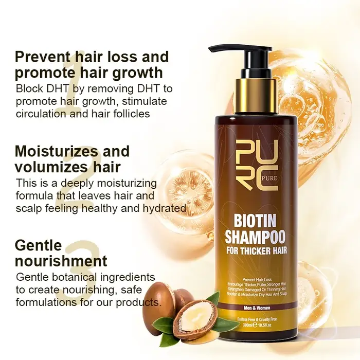 Shampooing à la biotine pour cheveux