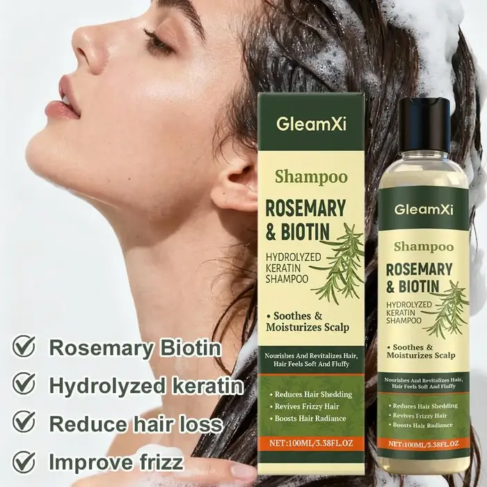 Shampooing bio à la rosemary pour la croissance des cheveux pour hommes et femmes