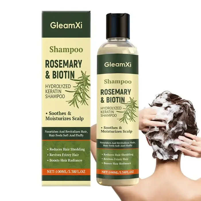 Shampooing bio à la rosemary pour la croissance des cheveux pour hommes et femmes