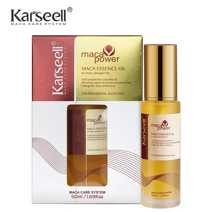Karseell 50ml huile d'argan marocaine pour la guérison des cheveux pressé à froid