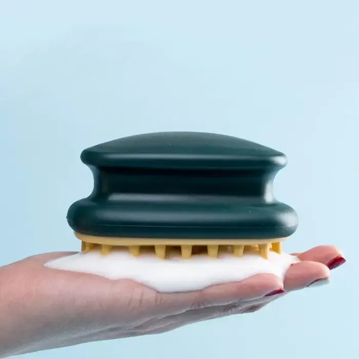 Brosse de lavage des cheveux en silicone pour adulte