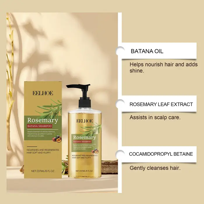 Batana Shampooing à l'huile essentielle de romarin