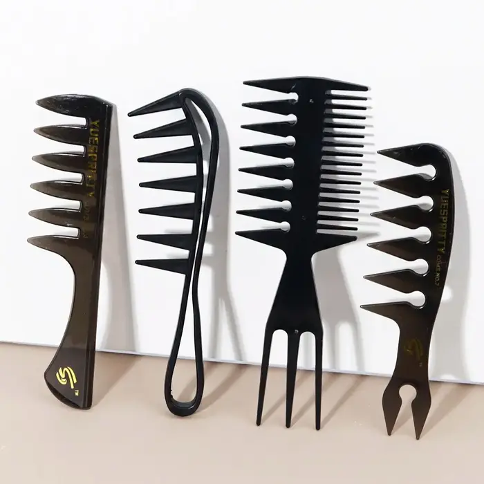 Ensemble de peignes à dents larges 4 pièces