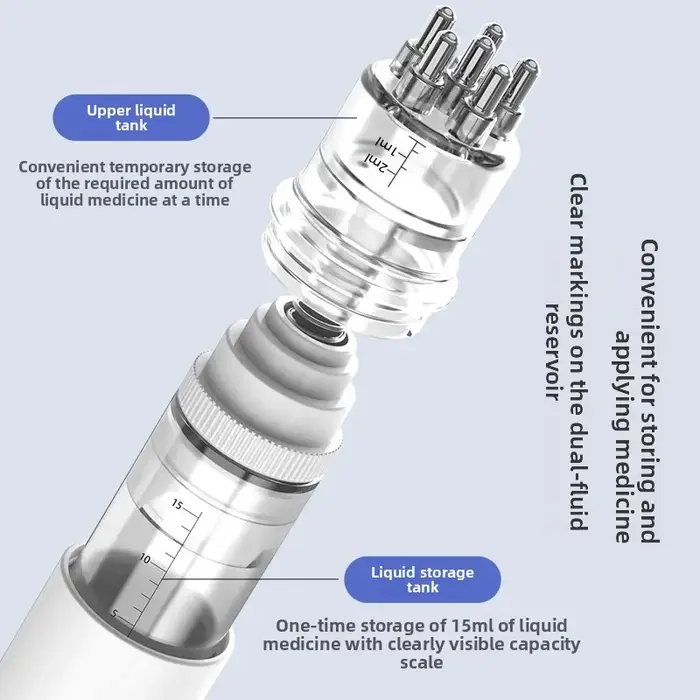 Peigne liquide applicateur d'huile capillaire, masseur de cuir chevelu, Mini peigne de Massage, huile essentielle, guidage liquide, Anti-perte de cheveux, 5/15ml