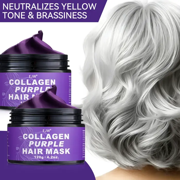 Masque capillaire violet à la kératine