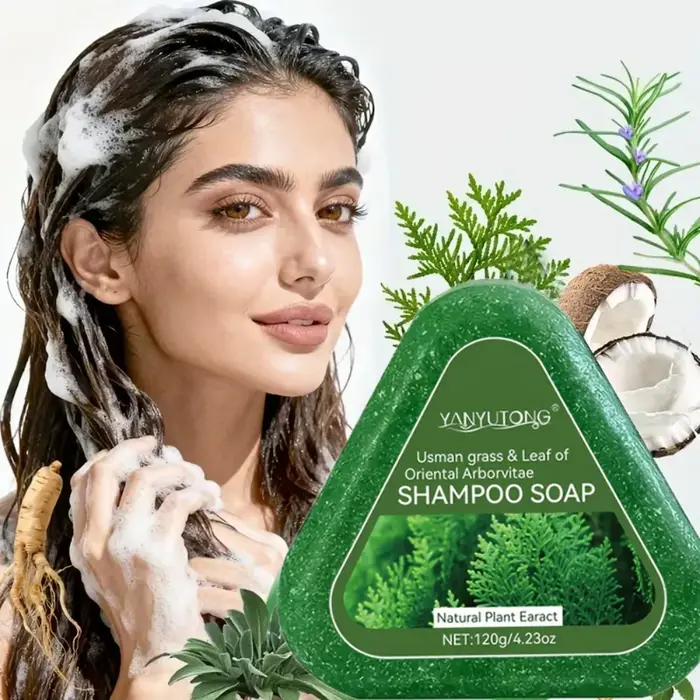 Usman – barre de shampoing pour la croissance des cheveux, savon naturel à base de plantes pour la p