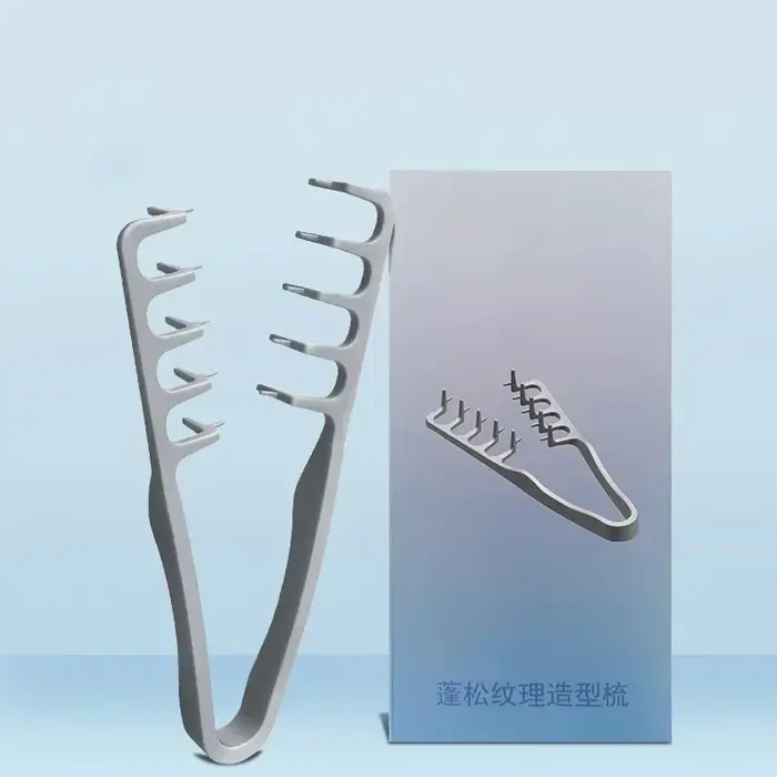 Volumisant les cheveux à dents larges pour hommes Texture moelleuse peigne coiffant racines
