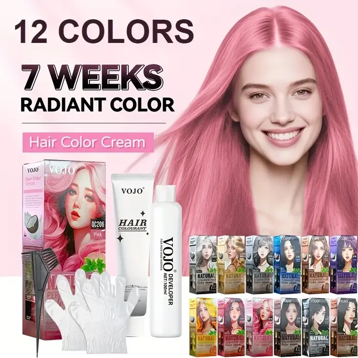 Ensemble de teinture pour cheveux colorée