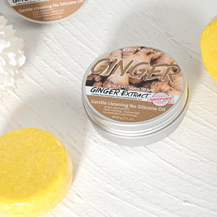 JIJIBA huile gingembre savon essentiel solide shampooing