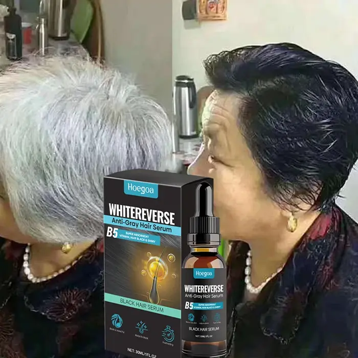 Sérum de traitement pour cheveux gris et blancs