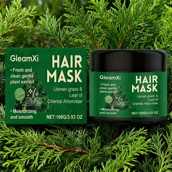 Barre de shampoing naturelle Usman + masque capillaire + ensemble d'huile