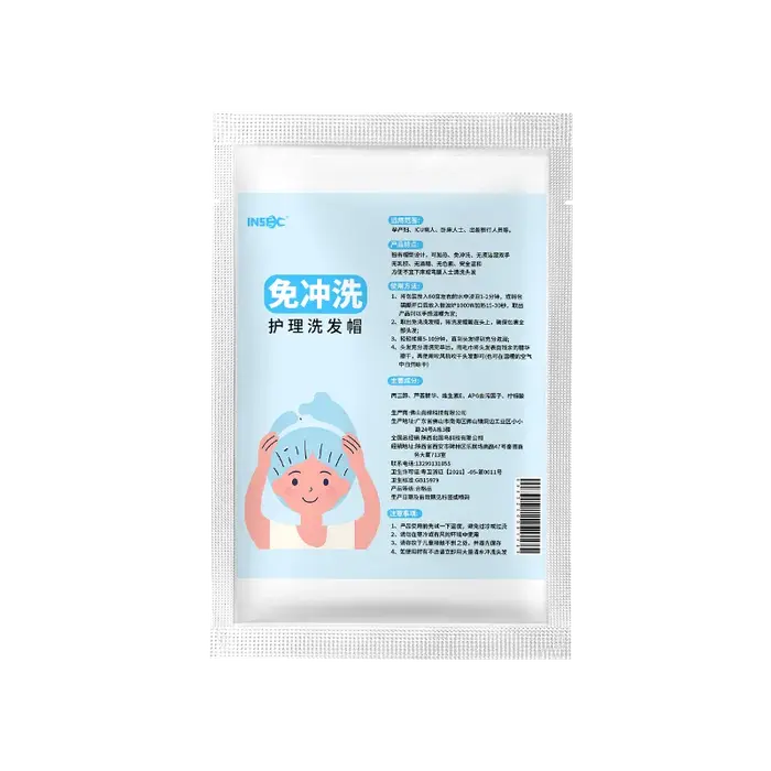 Bonnet pour cheveux sans rinçage, lavage pratique des cheveux à la maison, nettoyage du cuir chevelu