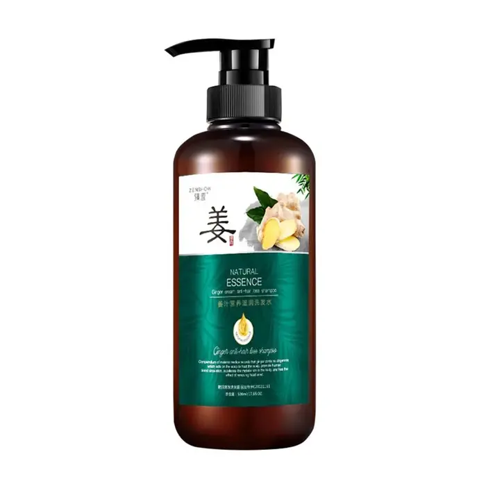 Shampoing à l'huile essentielle de gingembre pour la croissance des cheveux