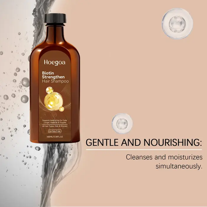 Shampoo à la biotine pour renforcer la croissance des cheveux