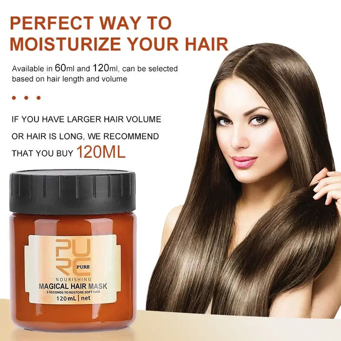 120/60ml masque capillaire magique huile d'argan crème de soin des cheveux réparation sec frisottis dommages kératine