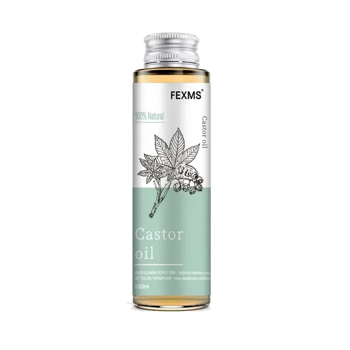 Huile de ricin 100 % pure pour la croissance des cheveux