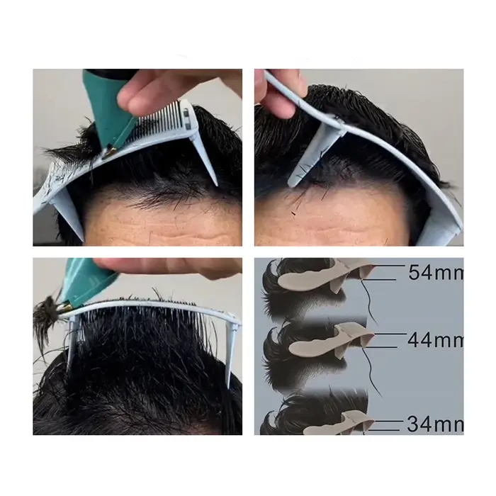 Kit de 1/3 peignes de barbier pour coupe de cheveux, peigne à dégradé pour hommes, brosse de coiffur