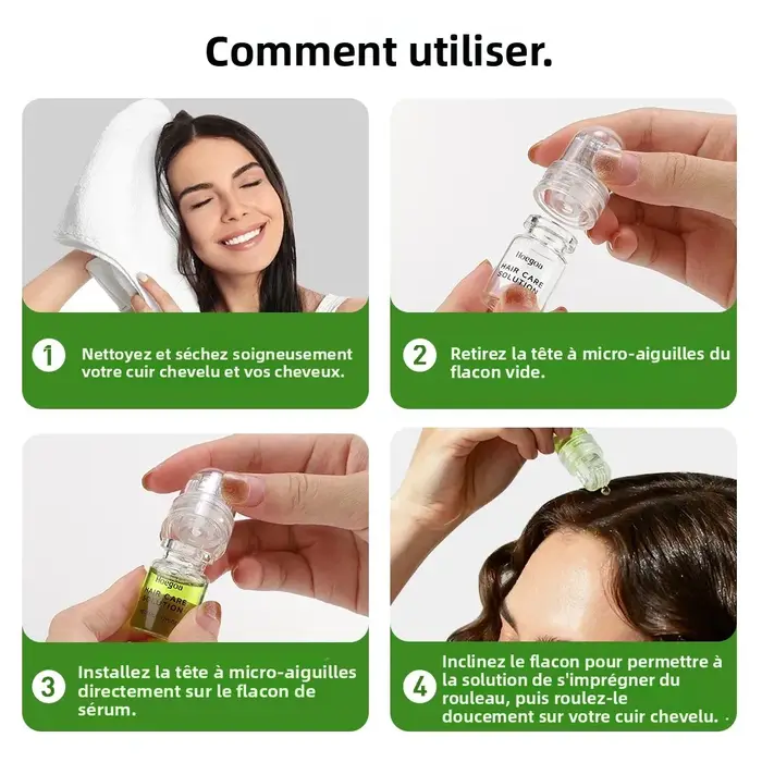 Sérum capillaire essentiel 1/2/3 boîtes pour renforcer les racines