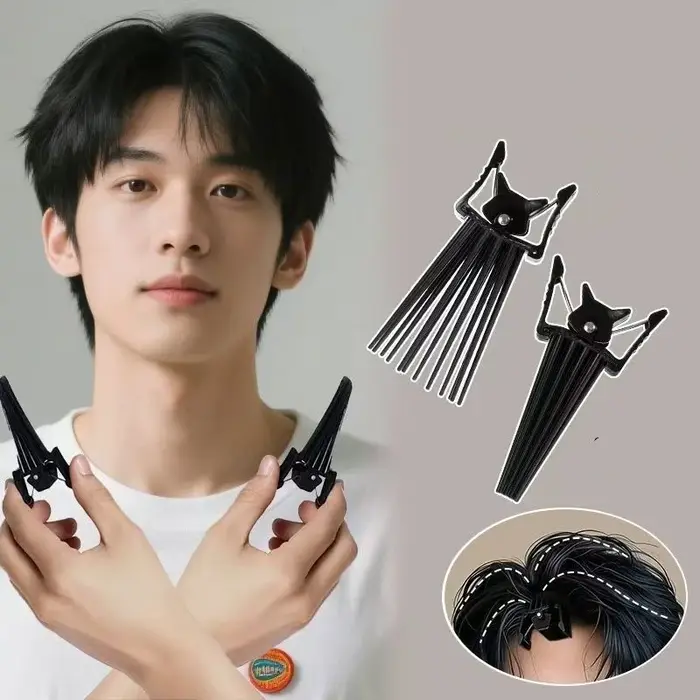 Kit d'outils de coiffure pour cheveux bouclés pour hommes et femmes - Peigne texturant volumisant