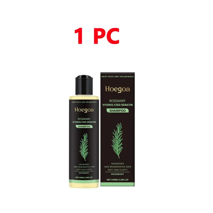 Shampoing au romarin, épaississement naturel des cheveux, contrôle volumateur, huile, renforce et ré