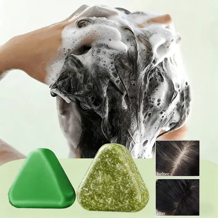 Shampoing à base de plantes naturelles
