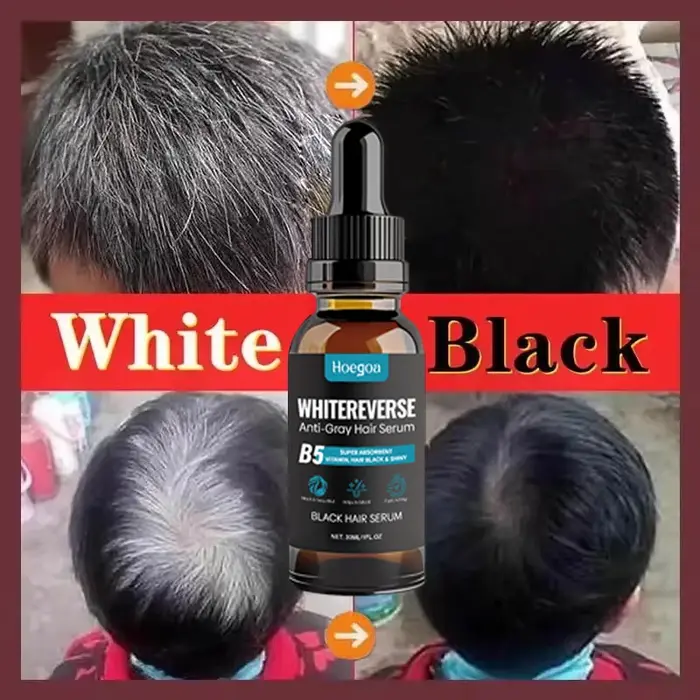 Sérum de traitement pour cheveux gris et blancs