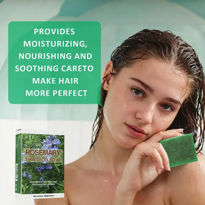 Savon shampoing à l'huile essentielle de romarin 100g