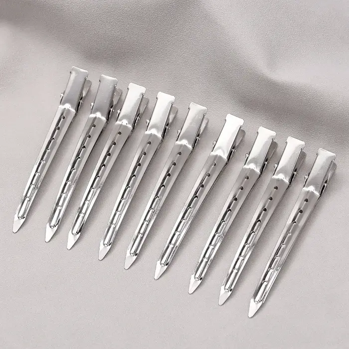 Pinces de soins capillaires pour femmes, pinces de séparation en métal et acier pour coiffure, barbi