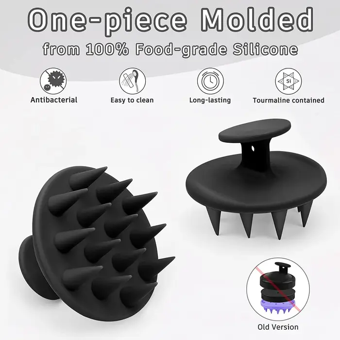 Brosse à shampoing en Silicone