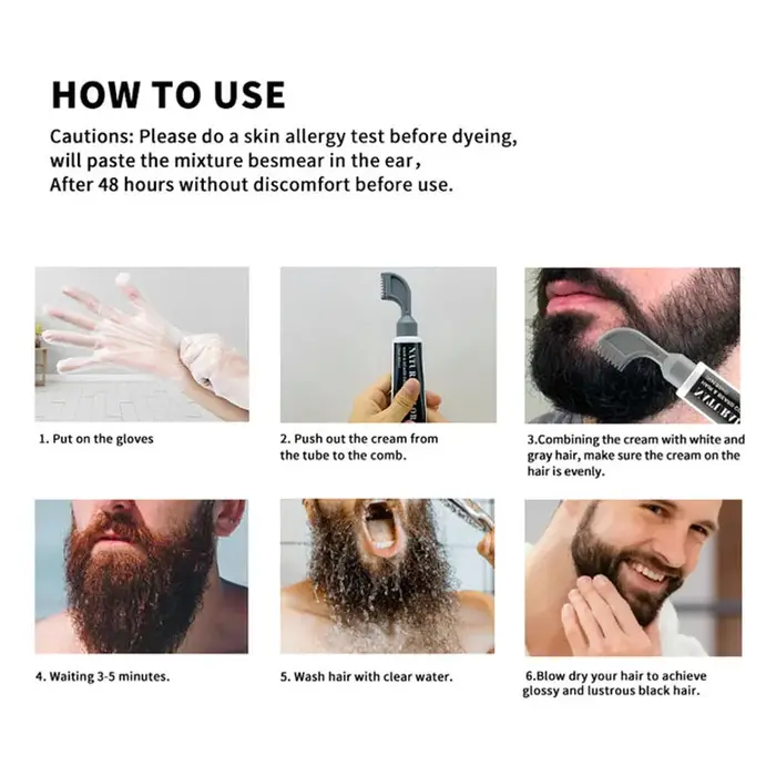 Shampoing Teinture pour Barbe Naturelle