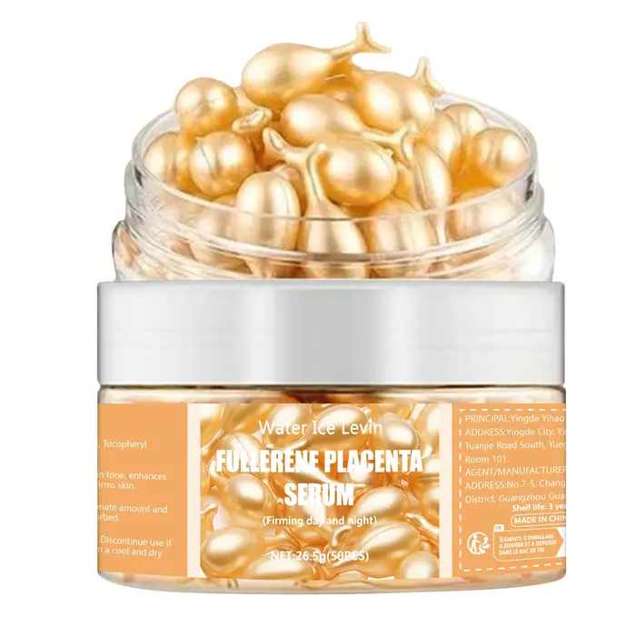 Sérum Placenta Fullerène. Avec élastine vitamine E glycérine. Rassodant Anti-rides Anti-âge. Formule
