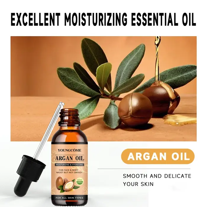 Sérum capillaire à l'huile d'argan marocaine, brume d'huile légère pour pointes fourchues, cheveux crépus et mèches, réparation d'huile capillaire, brillant