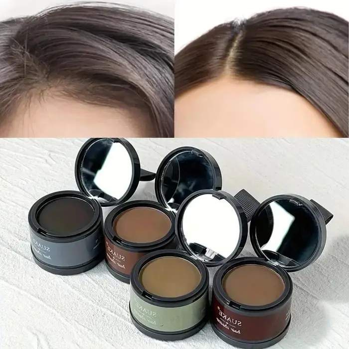 1 Flacon de Poudre de Remodelage de la Ligne Capillaire, Réparation et Remplissage des Zones Dépourvues de Cheveux, Maquillage de Remplacement de la Ligne Frontale, Outil de Beauté pour Femmes