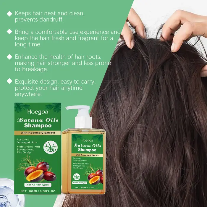 Shampoing de soin capillaire à l'huile de Batana et au romarin