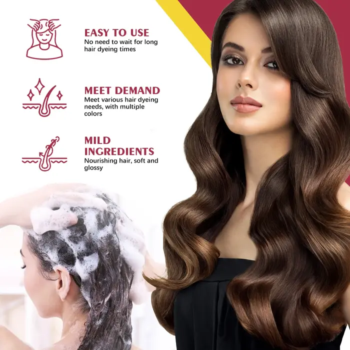 Shampoing pour teinture des cheveux 3 en 1