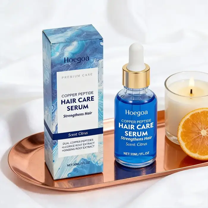 Sérum capillaire au cuivre bleu