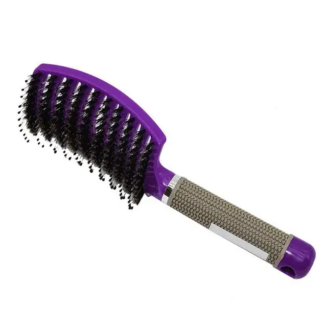 Brosse de Massage du cuir chevelu pour cheveux bouclés humides
