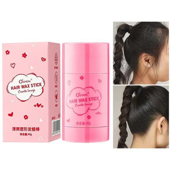 O'CHEAL 40g bâton de cire pour cheveux artefact capillaire finition crème