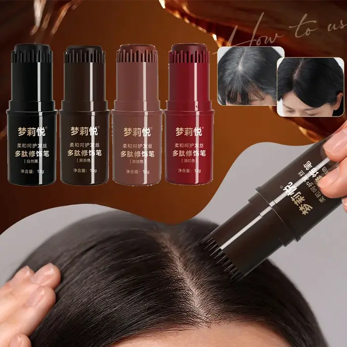 Brosse de coloration temporaire pour cheveux