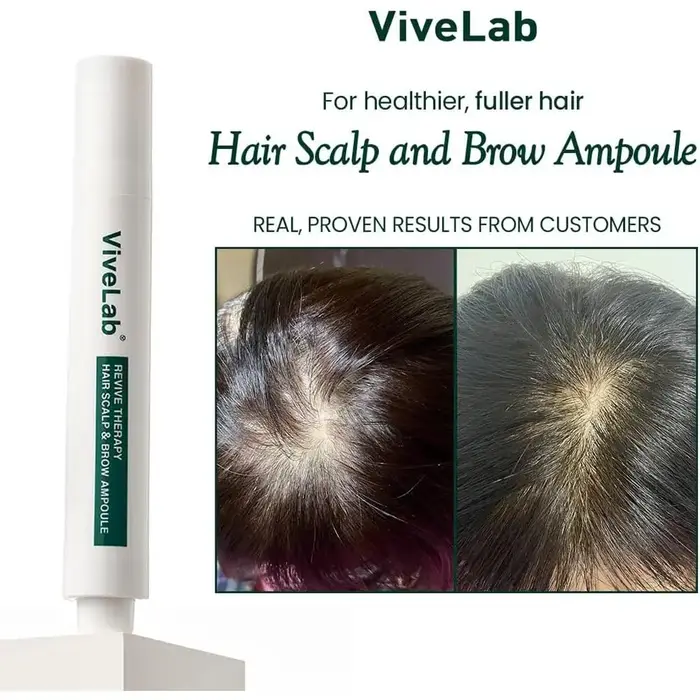 Sérum Capillaire Roll-On ViveLab pour la Croissance des Cheveux et des Sourcils - Traitement Anti-Ch