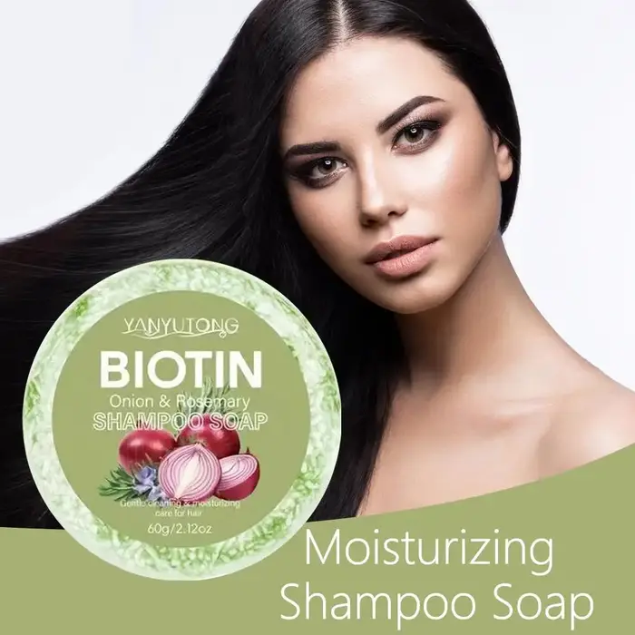 Shampoing à l'oignon et à la biotine