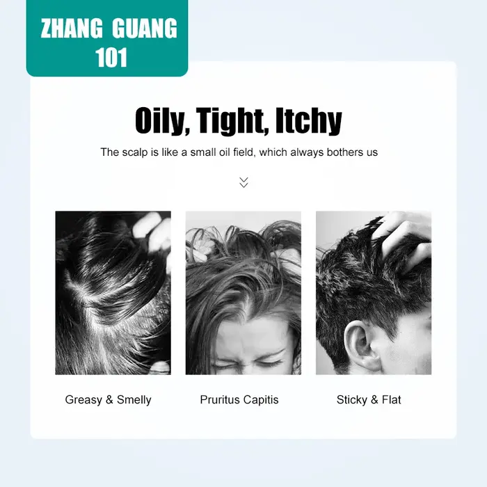 Zhang Guang 101 contrôle de l'huile apaisante cuir chevelu eau nettoyante équilibre