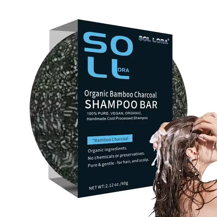 Barre assombrissante pour cheveux au charbon de bois naturel