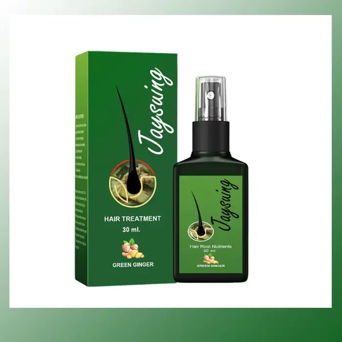 Spray Capillaire au Gingembre : Favorise la Croissance, Anti-Chute, Améliore les Cheveux Fins, Secs