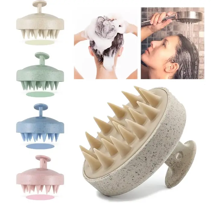 Brosse à shampoing en Silicone