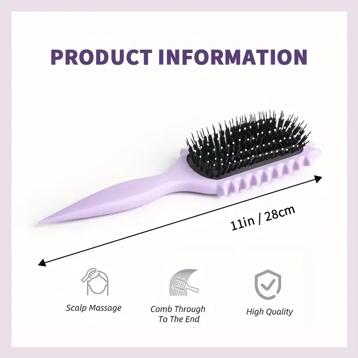 Brosse à bonbons pour cheveux bouclés, démêlante avec des dents, réduit la séparation de la traction