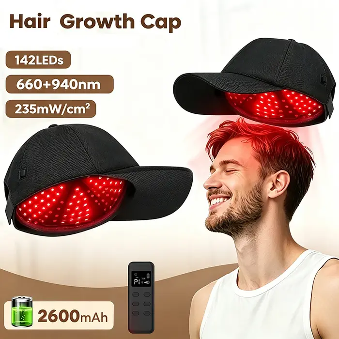 Casque de Croissance Capillaire à Lumière Rouge 2026 – Dispositif Thérapeutique Infrarouge Anti-Chute de Cheveux –